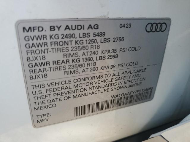 2023 AUDI Q5 PREMIUM WA1GAAFY7P2134656