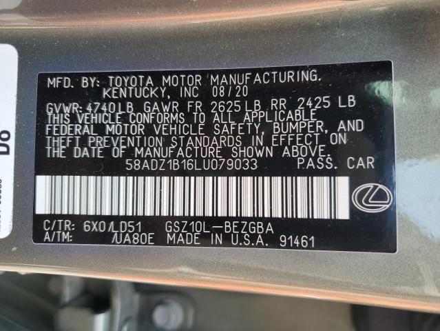 2020 LEXUS ES 350 58ADZ1B16LU079033