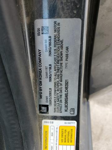 2020 CHEVROLET SPARK LS KL8CB6SA6LC463921