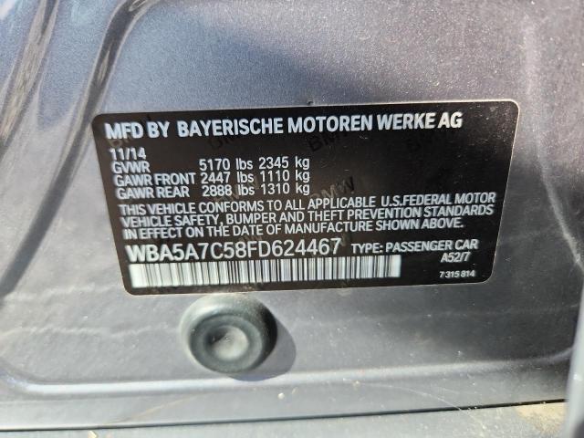 2015 BMW 528 XI WBA5A7C58FD624467