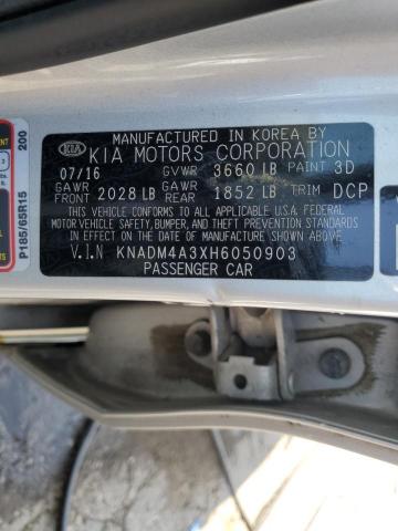 2017 KIA RIO LX KNADM4A3XH6050903