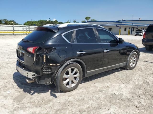 INFINITI EX35 BASE 2008 black station gas JNKAJ09EX8M305105 photo #4