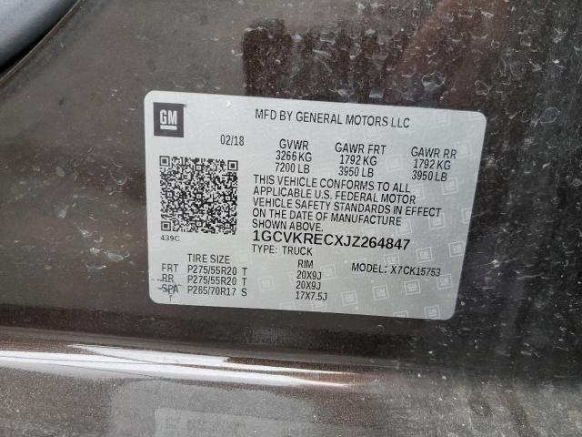 2018 CHEVROLET SILVERADO - 1GCVKRECXJZ264847
