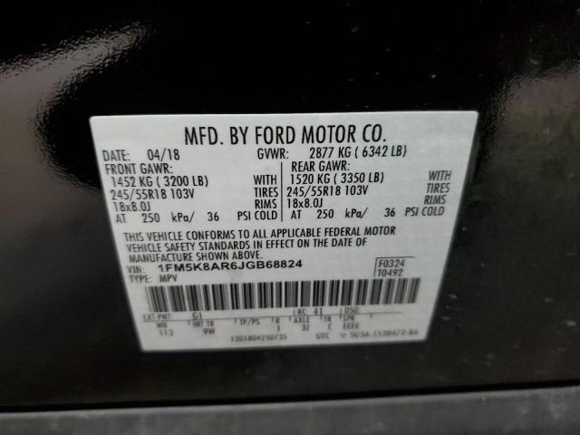 2018 FORD EXPLORER P - 1FM5K8AR6JGB68824