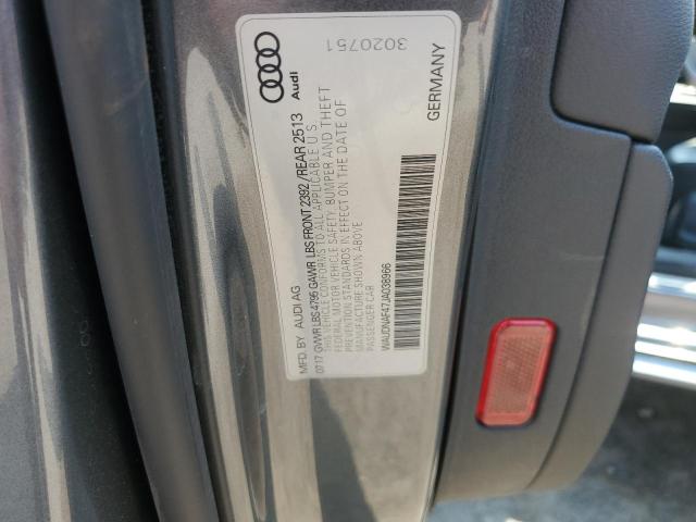 2018 AUDI A4 PREMIUM WAUDNAF47JA038966