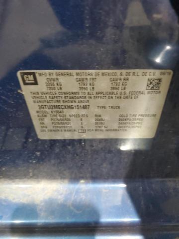 2017 GMC SIERRA K15 3GTU2MECXHG151487