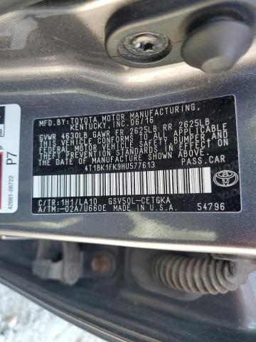 2017 TOYOTA CAMRY XSE - 4T1BK1FK9HU577613