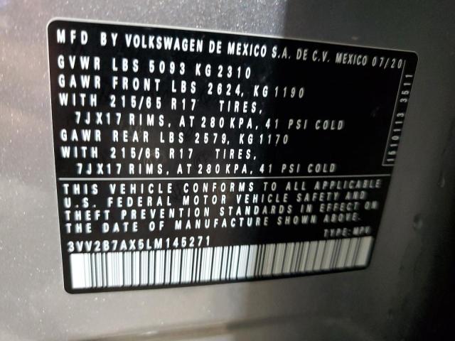 2020 VOLKSWAGEN TIGUAN SE 3VV2B7AX5LM145271