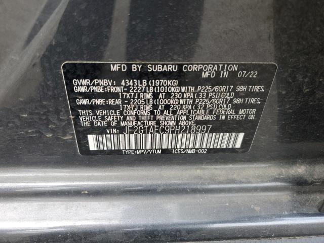 2023 SUBARU CROSSTREK JF2GTAEC9PH218997