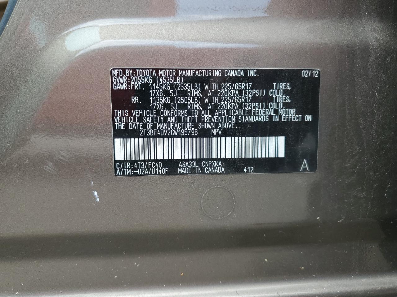 Toyota Rav4 2012