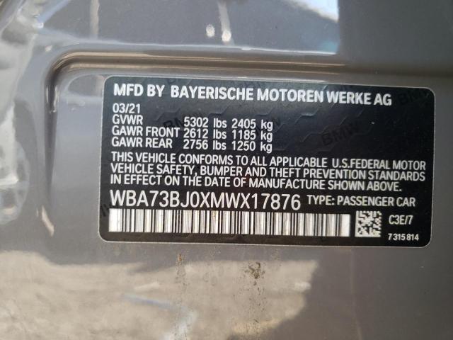2021 BMW 540 XI WBA73BJ0XMWX17876