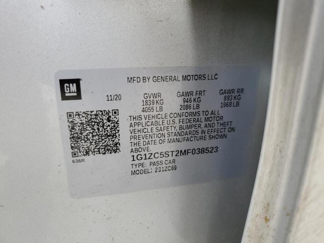 2021 CHEVROLET MALIBU LS 1G1ZC5ST2MF038523