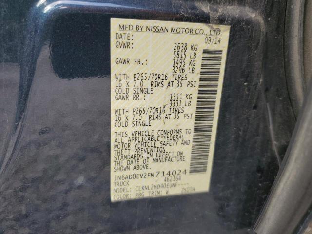 2015 NISSAN FRONTIER S 1N6AD0EV2FN714024