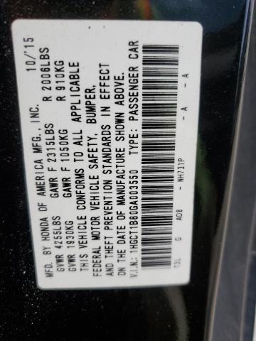 2016 HONDA ACCORD EXL - 1HGCT1B80GA003550