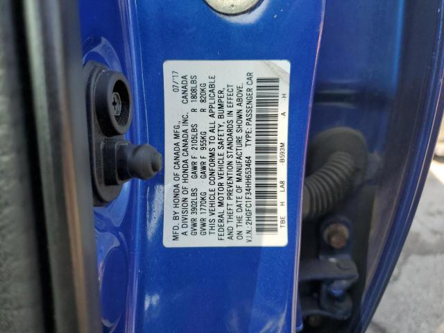 2017 HONDA CIVIC EX 2HGFC1F34HH653464