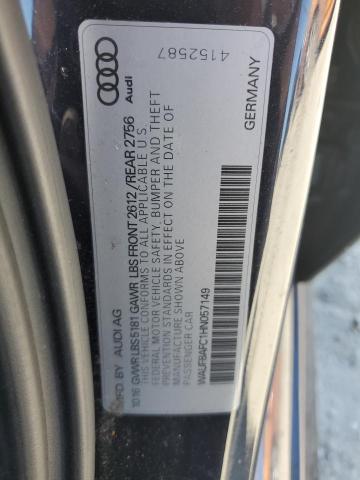 2017 AUDI A6 PREMIUM WAUF8AFC1HN057149