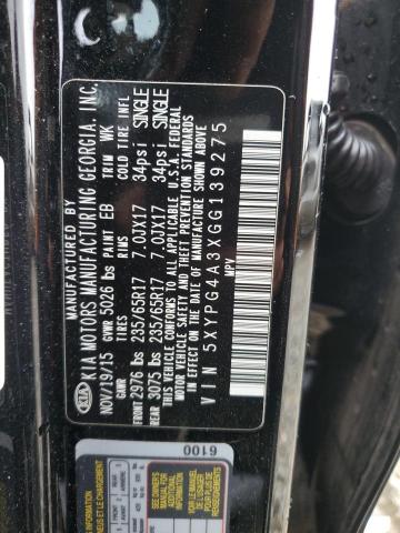 2016 KIA SORENTO LX 5XYPG4A3XGG139275