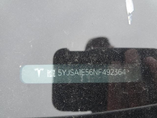2022 TESLA MODEL S 5YJSA1E56NF492364