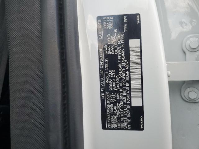 2019 VOLVO XC90 T6 MO YV4A22PK8K1495995