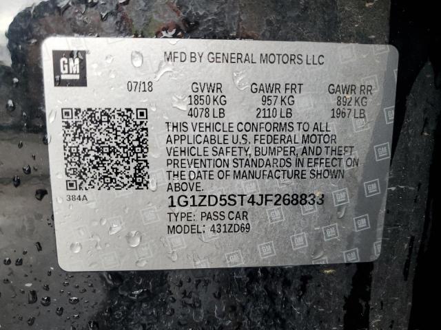 2018 CHEVROLET MALIBU LT - 1G1ZD5ST4JF268833