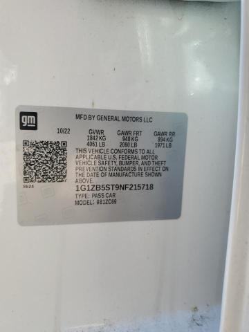 2022 CHEVROLET MALIBU LS - 1G1ZB5ST9NF215718