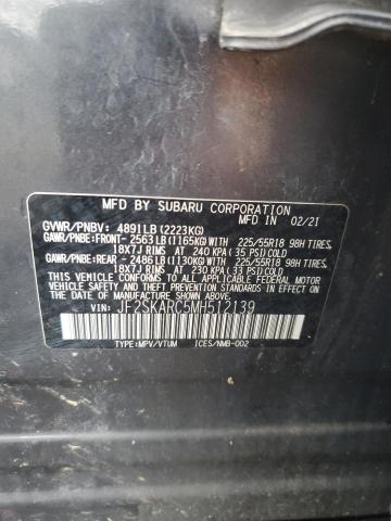 2021 SUBARU FORESTER S JF2SKARC5MH512139