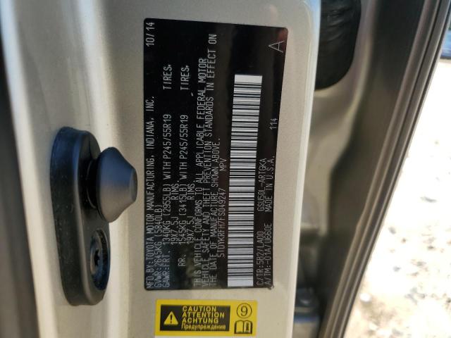 2015 TOYOTA HIGHLANDER 5TDYKRFH7FS049247