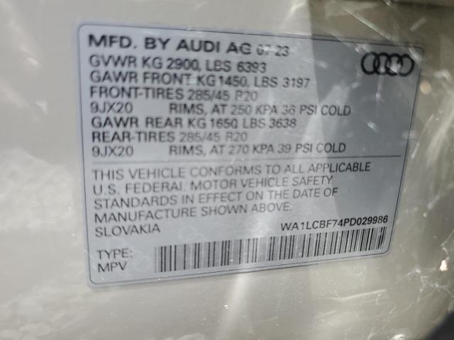 2023 AUDI Q7 PREMIUM - WA1LCBF74PD029986