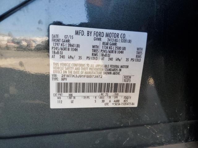 2015 FORD EDGE SEL 2FMTK3J91FBB73972