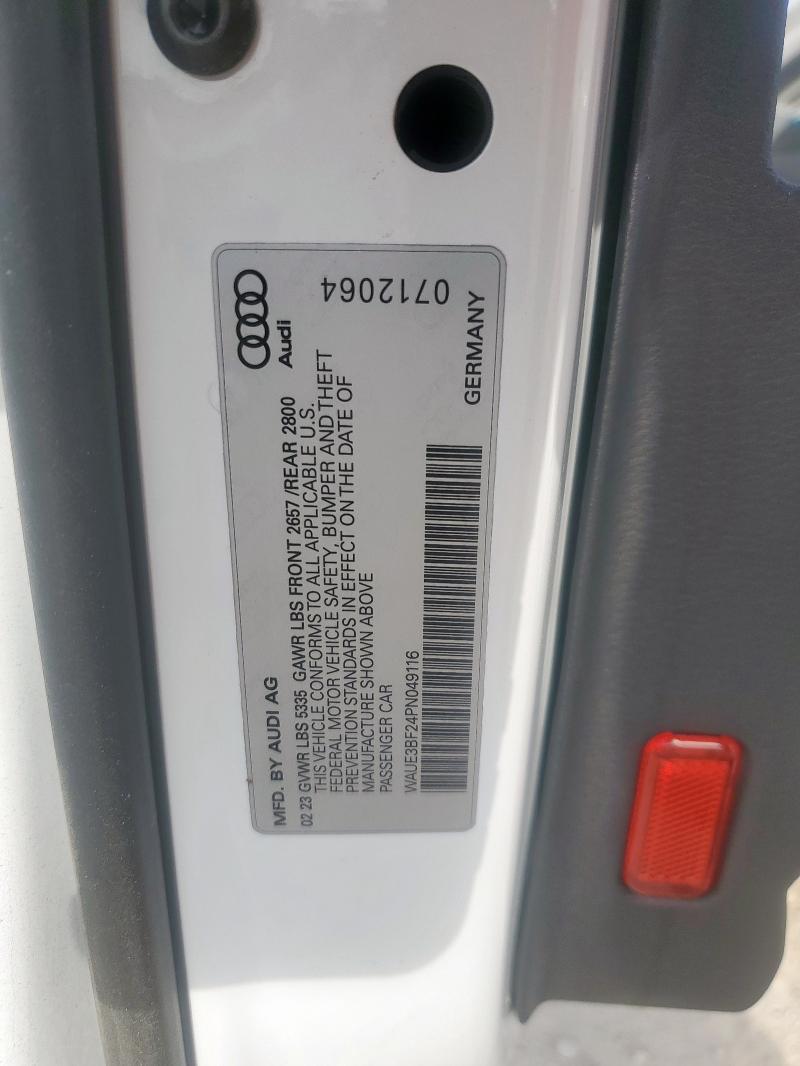2023 AUDI A6 PREMIUM WAUE3BF24PN049116