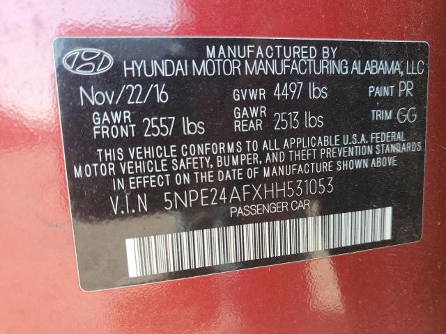 2017 HYUNDAI SONATA SE - 5NPE24AFXHH531053