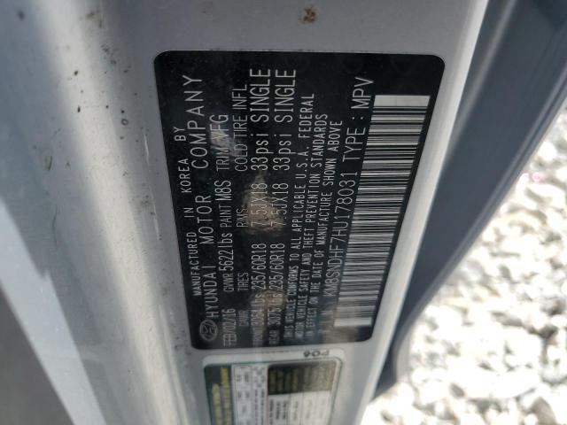 2017 HYUNDAI SANTA FE S KM8SNDHF7HU178031