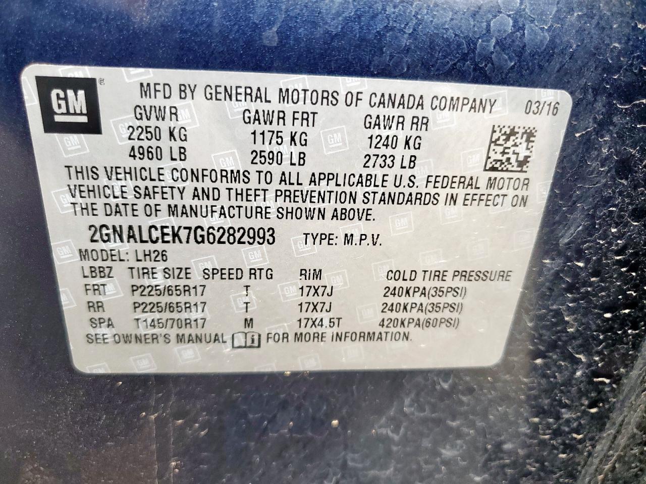 CHEVROLET EQUINOX LT