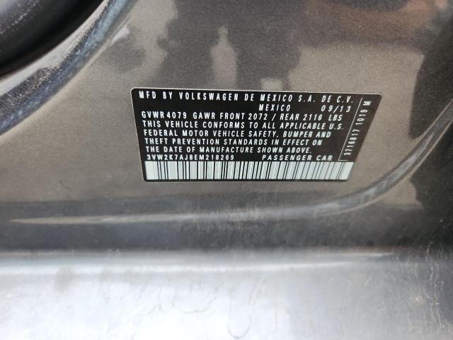 2014 VOLKSWAGEN JETTA BASE - 3VW2K7AJ8EM218269