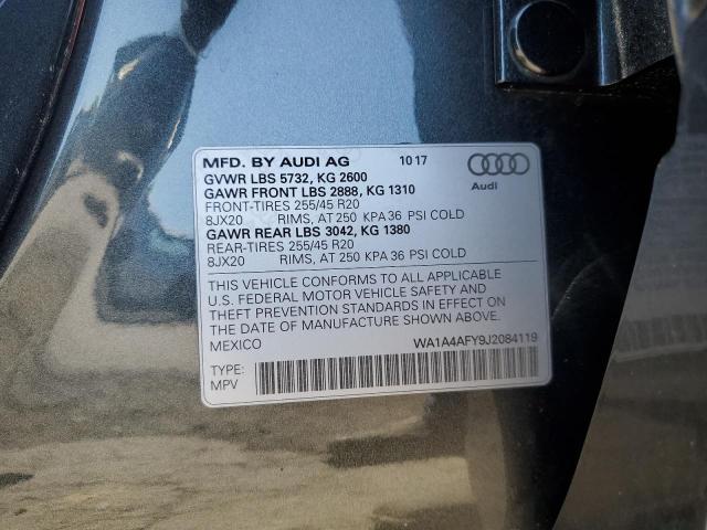 2018 AUDI SQ5 PREMIU WA1A4AFY9J2084119