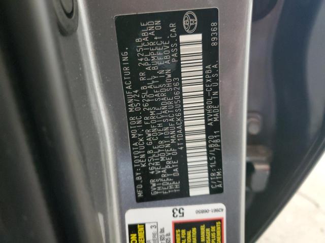 2025 TOYOTA CAMRY XSE 4T1DAACK6SU506263