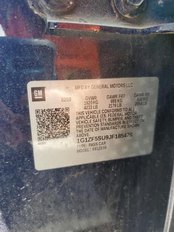 2018 CHEVROLET MALIBU HYB 1G1ZF5SU9JF185479