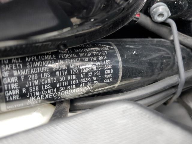 2011 KAWASAKI EX650 C JKAEXEC10BDA69220