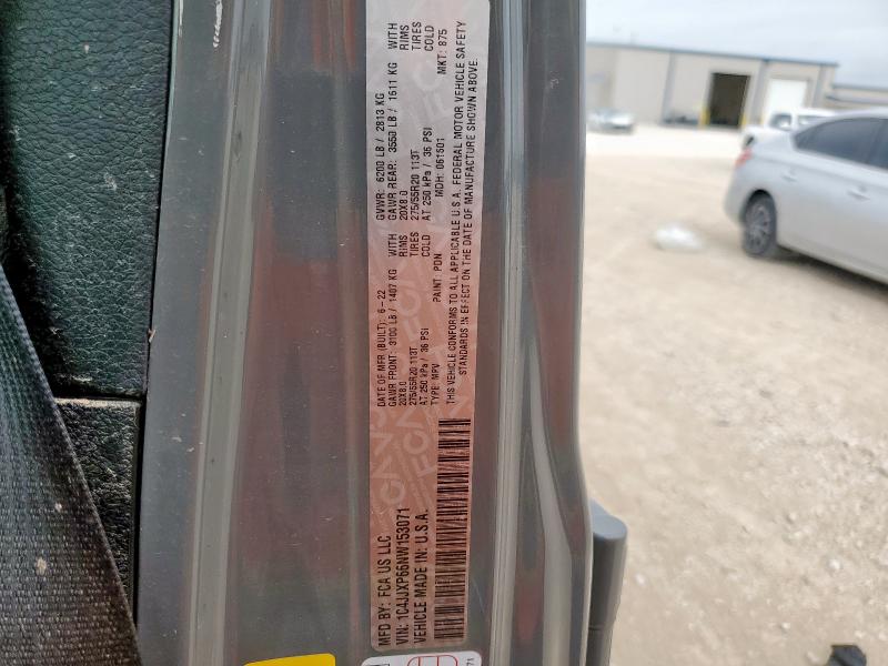 2022 JEEP WRANGLER U 1C4JJXP66NW153071