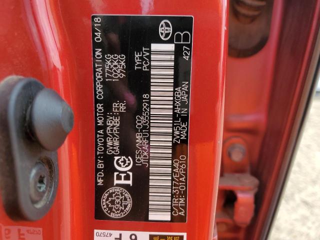 2018 TOYOTA PRIUS JTDKARFU1J3552918