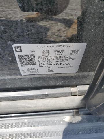 2021 CHEVROLET TRAVERSE H 1GNEVNKW3MJ194620