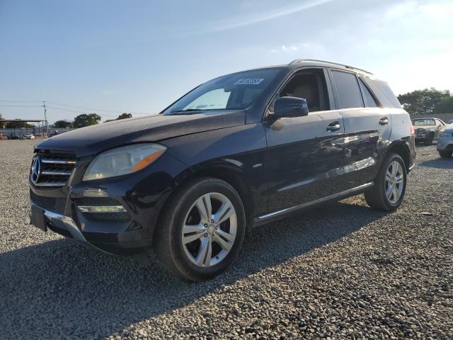 MERCEDES-BENZ ML 350 4MA 2012 blue 4dr spor gas 4JGDA5HB8CA002414 photo #1