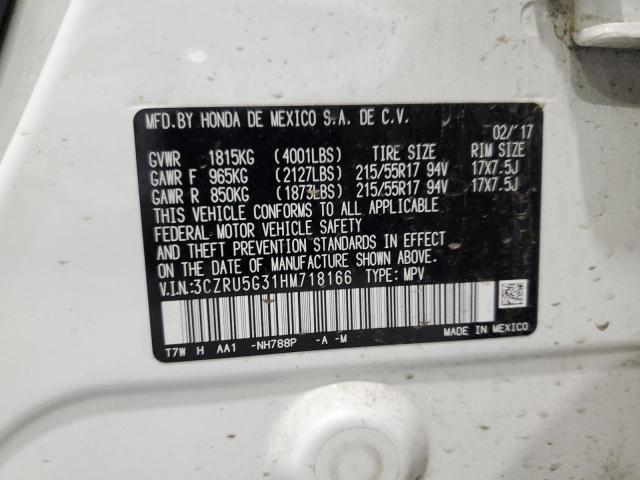 2017 HONDA HR-V LX 3CZRU5G31HM718166