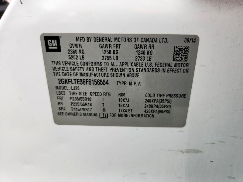 2015 GMC TERRAIN SL 2GKFLTE36F6156554