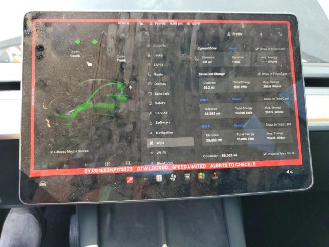 2022 TESLA MODEL 3 5YJ3E1EB3NF173373