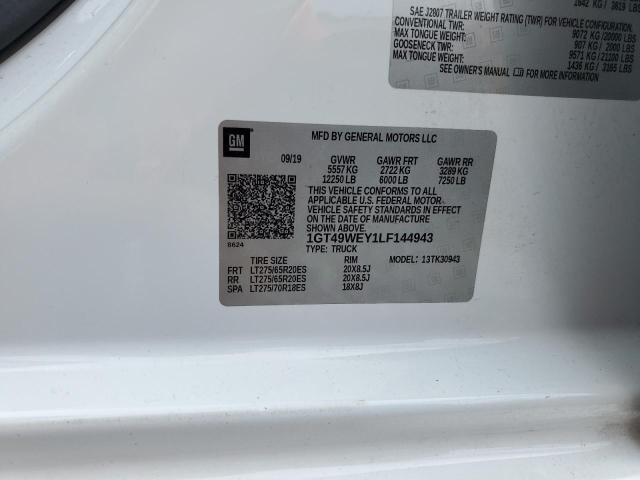 2020 GMC SIERRA K35 1GT49WEY1LF144943