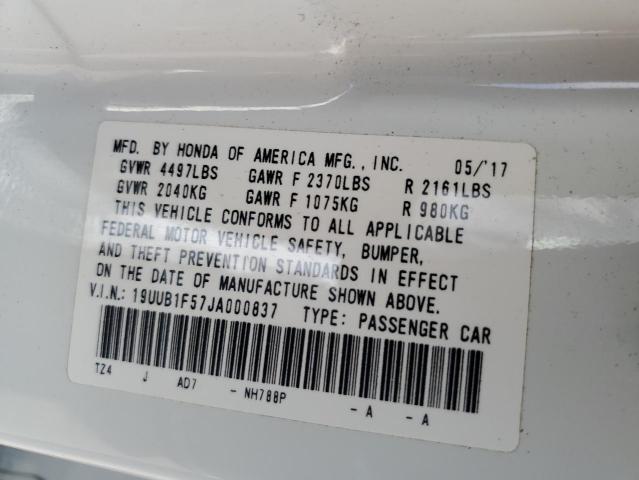 2018 ACURA TLX TECH 19UUB1F57JA000837