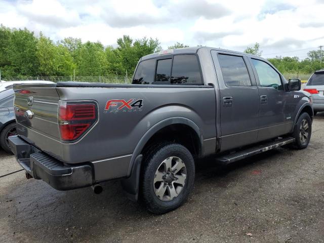 FORD F150 SUPER 2013 gray crew pic gas 1FTFW1ET7DFB18468 photo #4