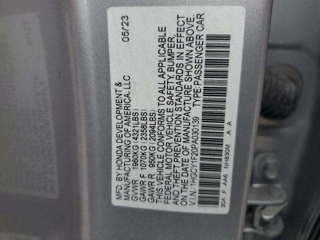 2023 HONDA ACCORD LX 1HGCY1F20PA030139