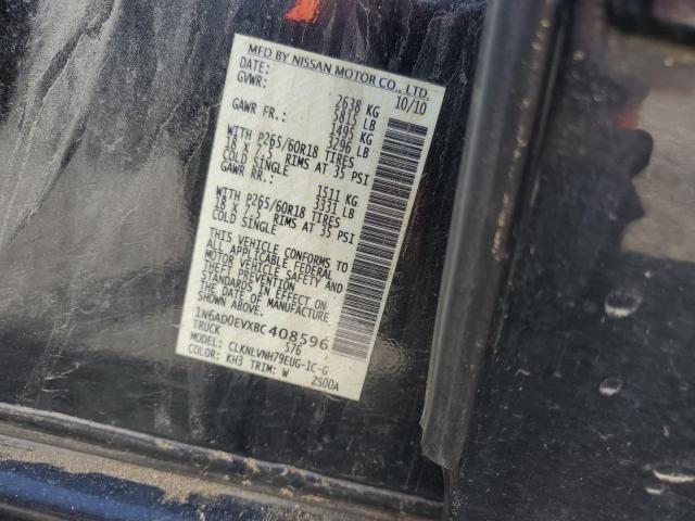 2011 NISSAN FRONTIER S - 1N6AD0EVXBC408596